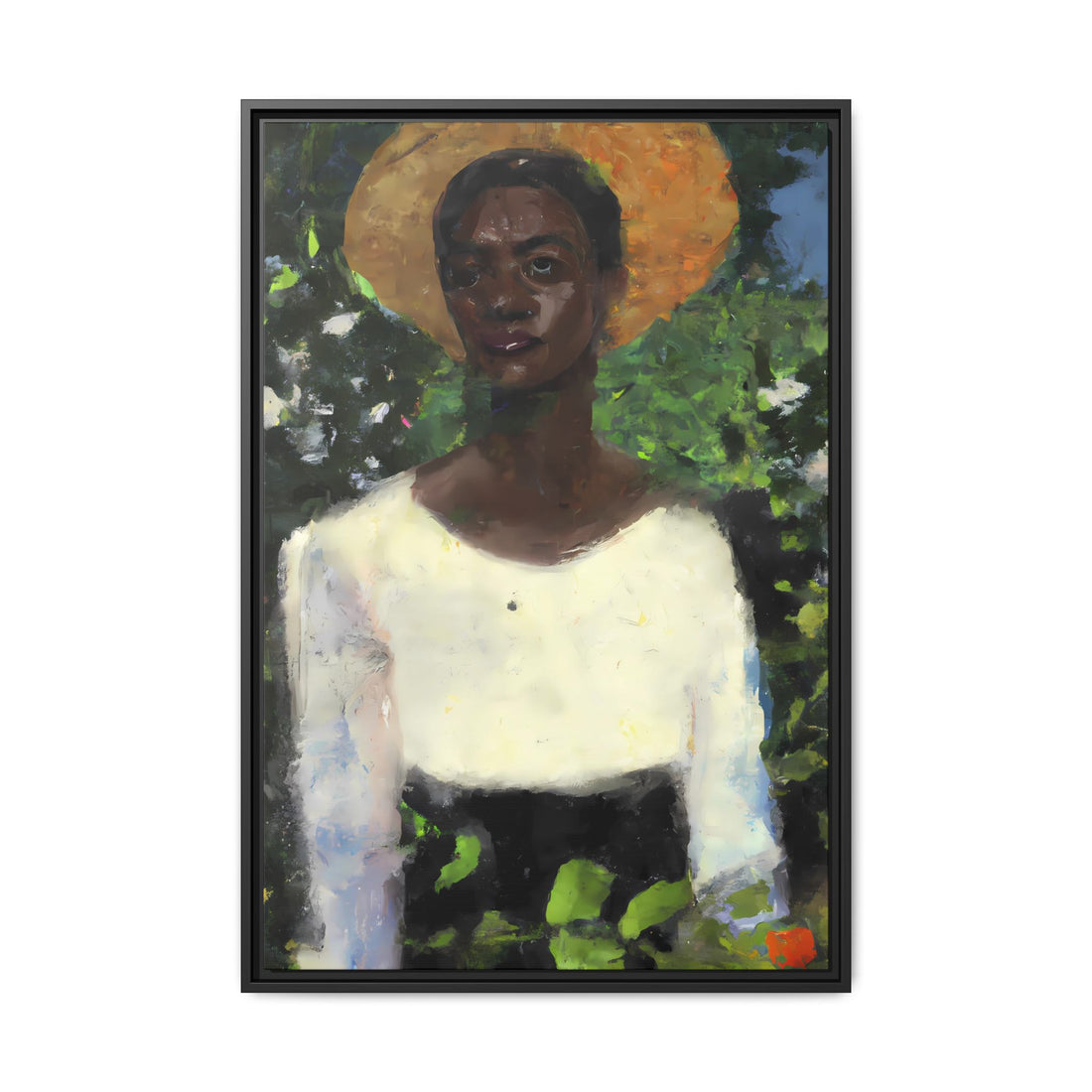 Lady 2, Cottage Series | Framed Canvas Art