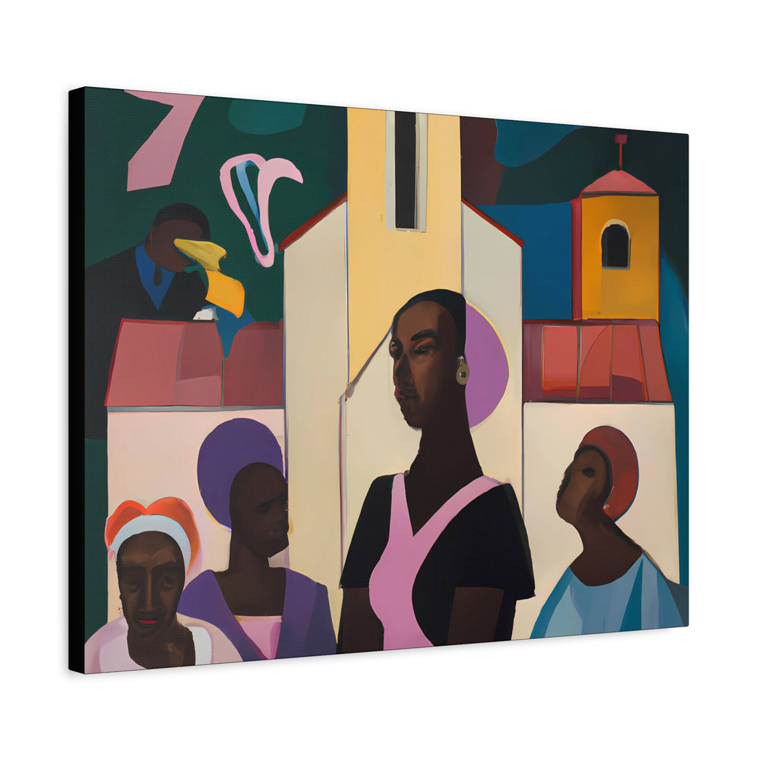 Lady in Lavender, Over the Sofa | Large CANVAS Wall Art