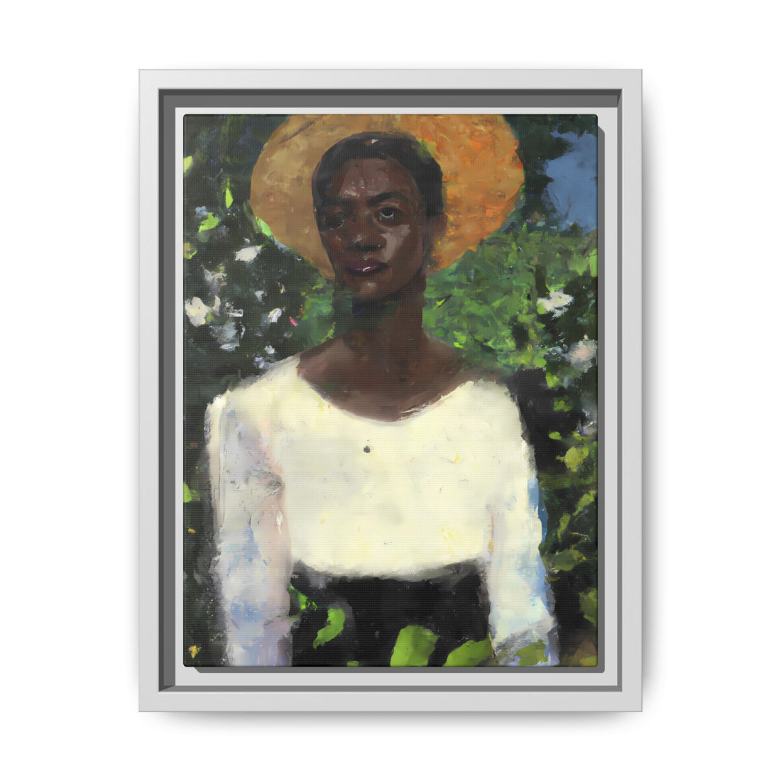Lady 2, Cottage Series | Framed Canvas Art