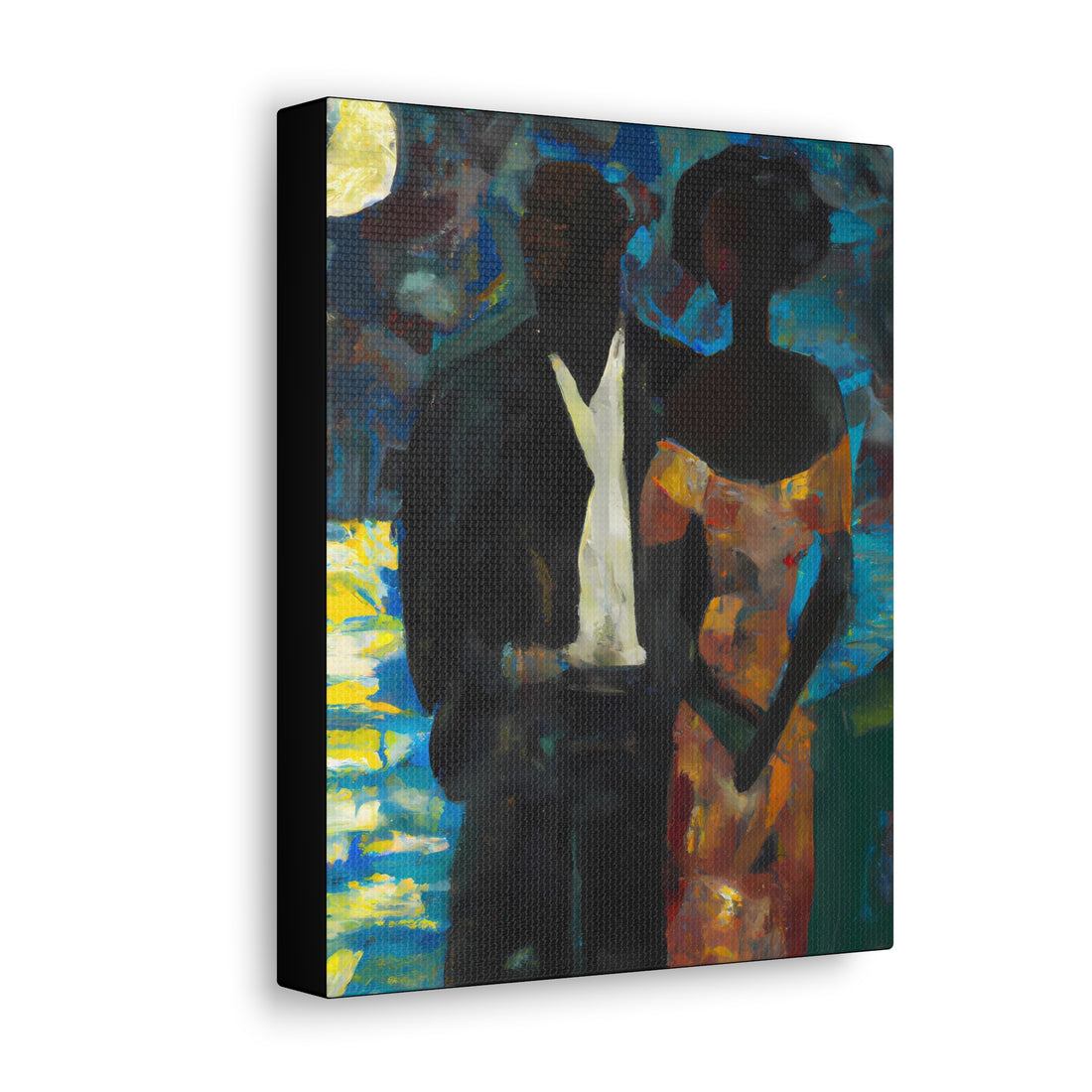 MoonLight, Black Love Series | CANVAS Gallery Wrap