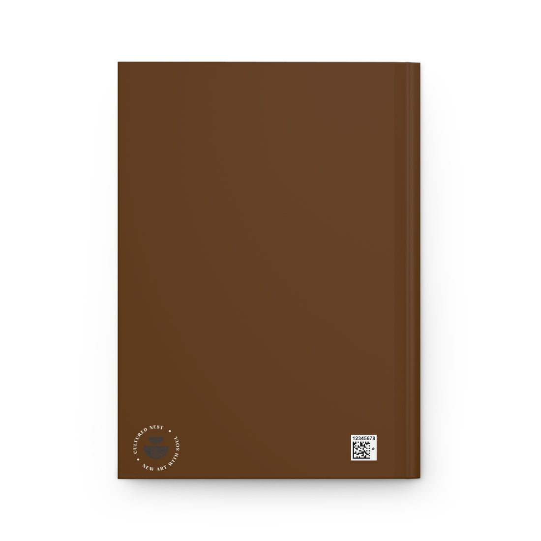 Brown and Gold Notebook, Matte Hardcover Journal