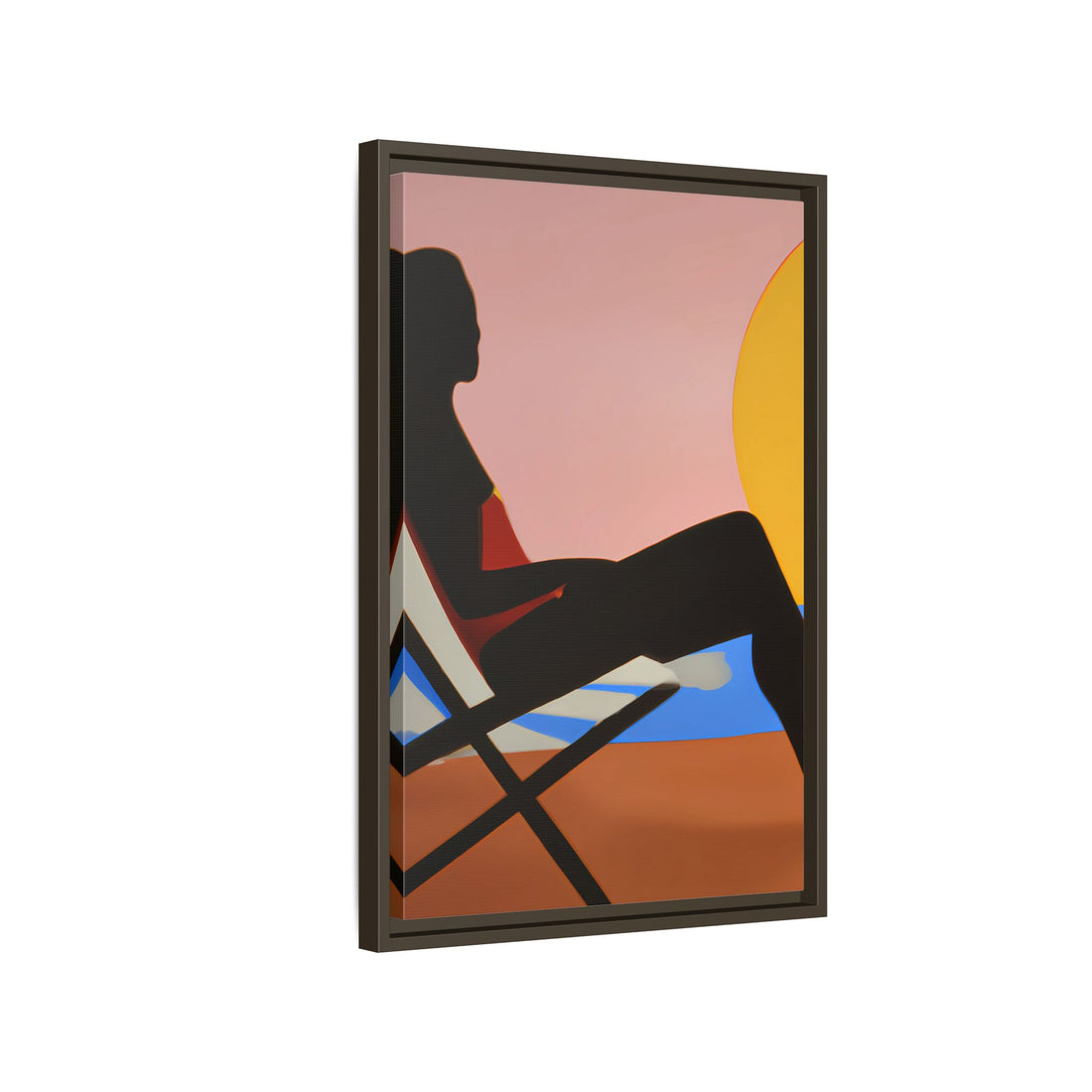 Unbothered, Fluid Series | Framed Canvas Wall Art