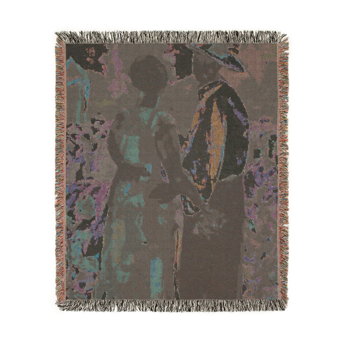 Red Flowers, Artist Tapestry | Woven Blanket