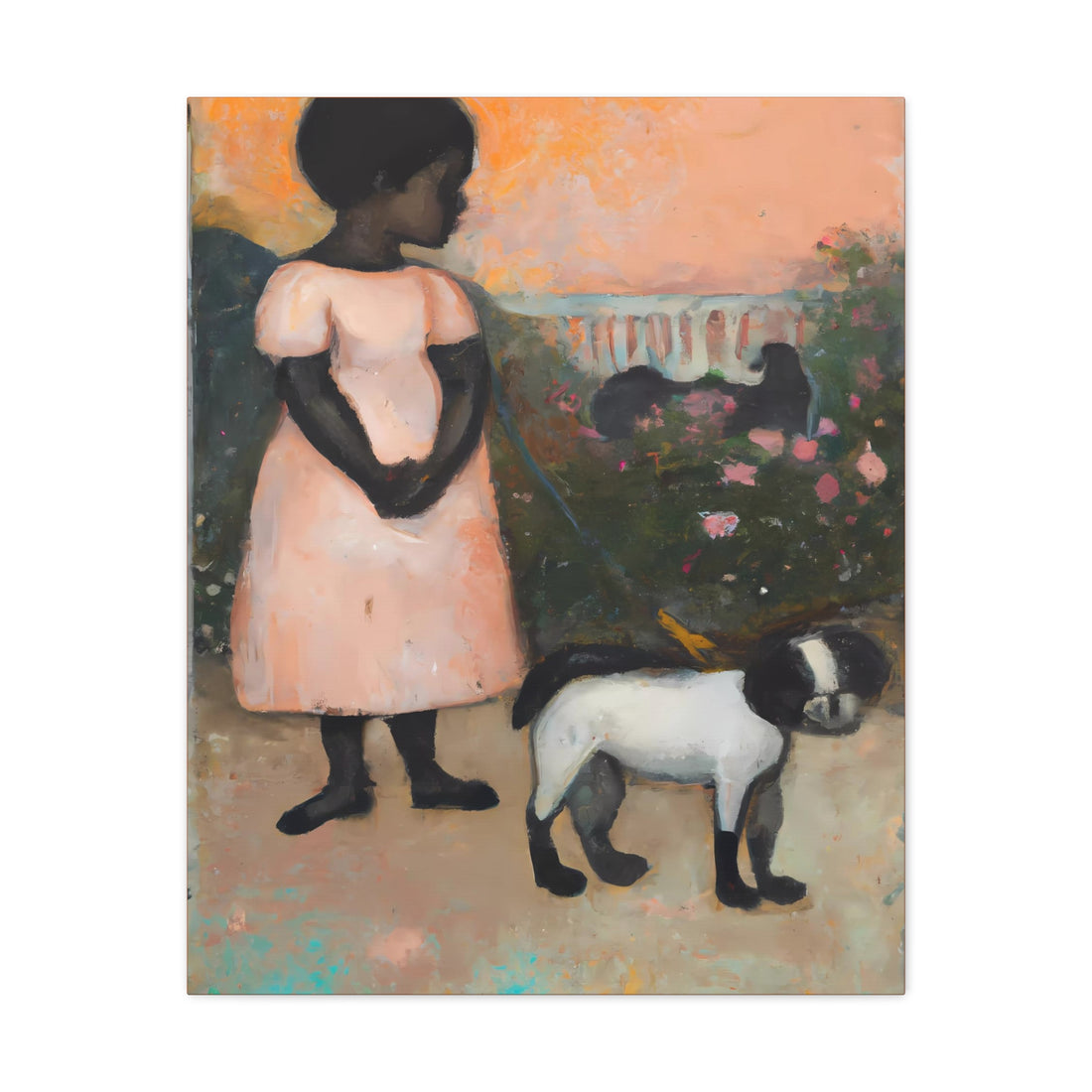 Love dogs, Canvas Wall Art Daughter Series