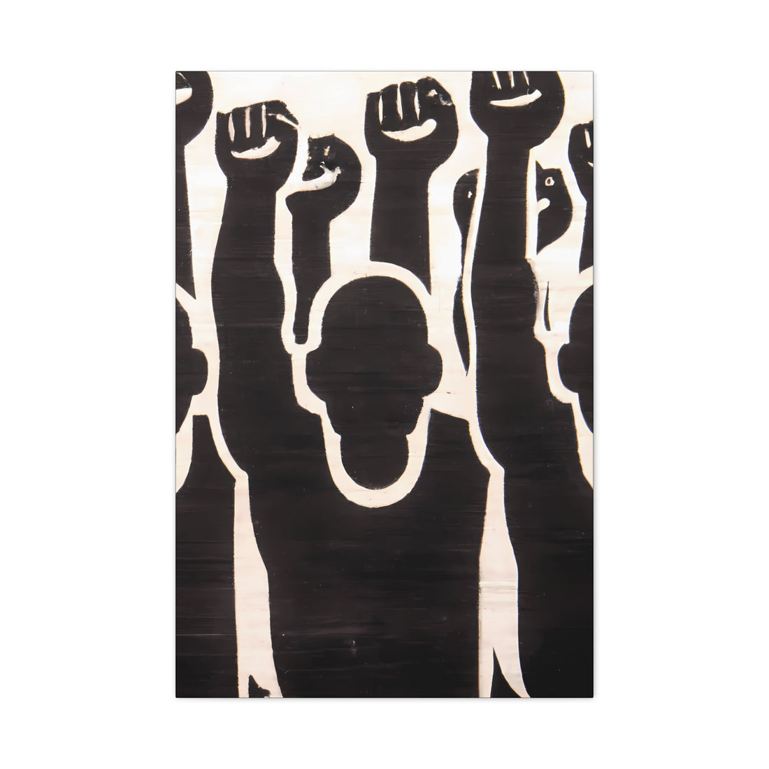 Hands Up 2, Contrast Series | Canvas Wall Art