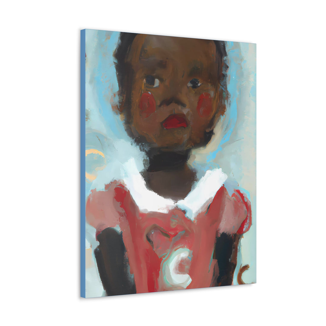 Girl with ABC, Canvas Wall Art Daughters Series