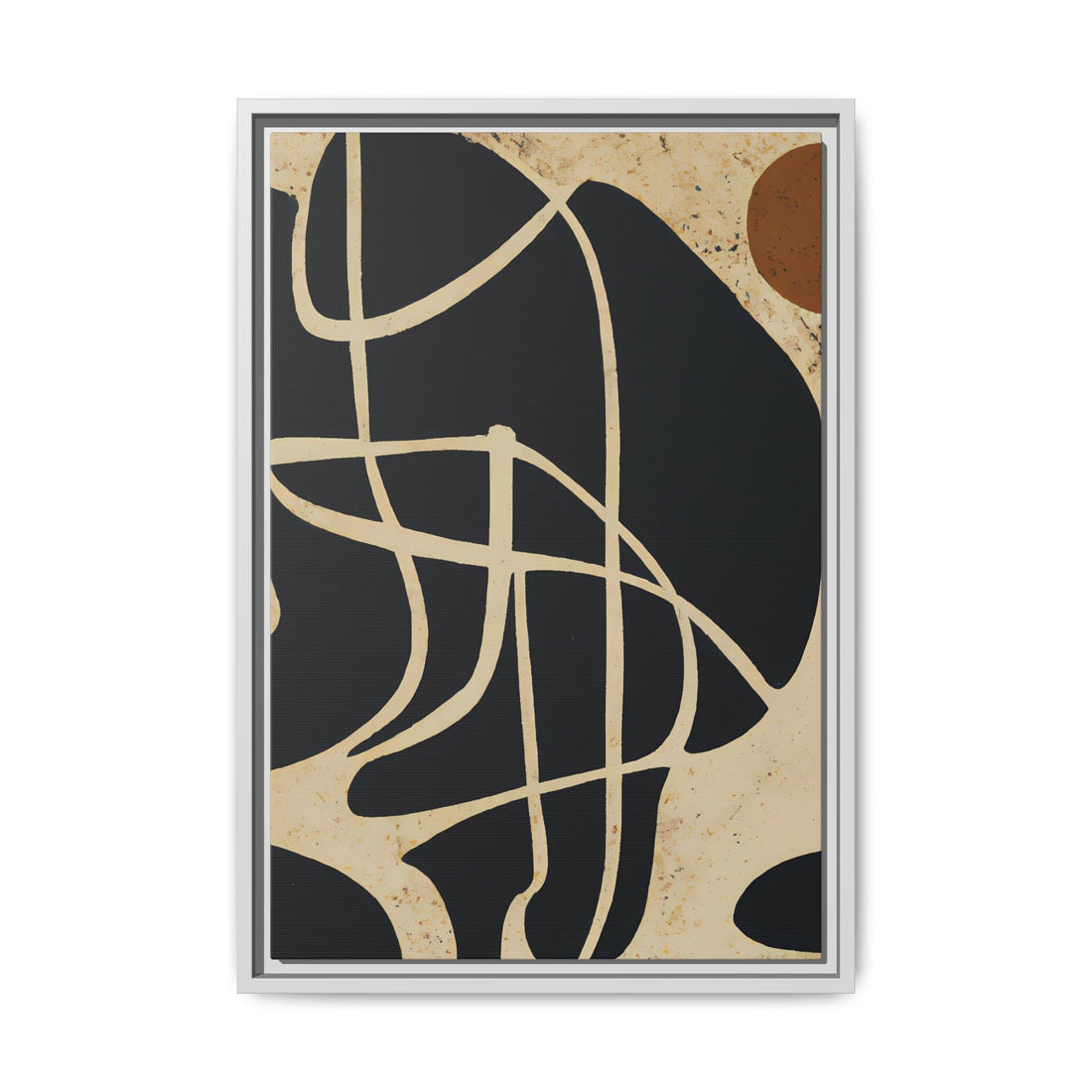 Risen Modern Art, Fluid Series | Framed Canvas Wall Art