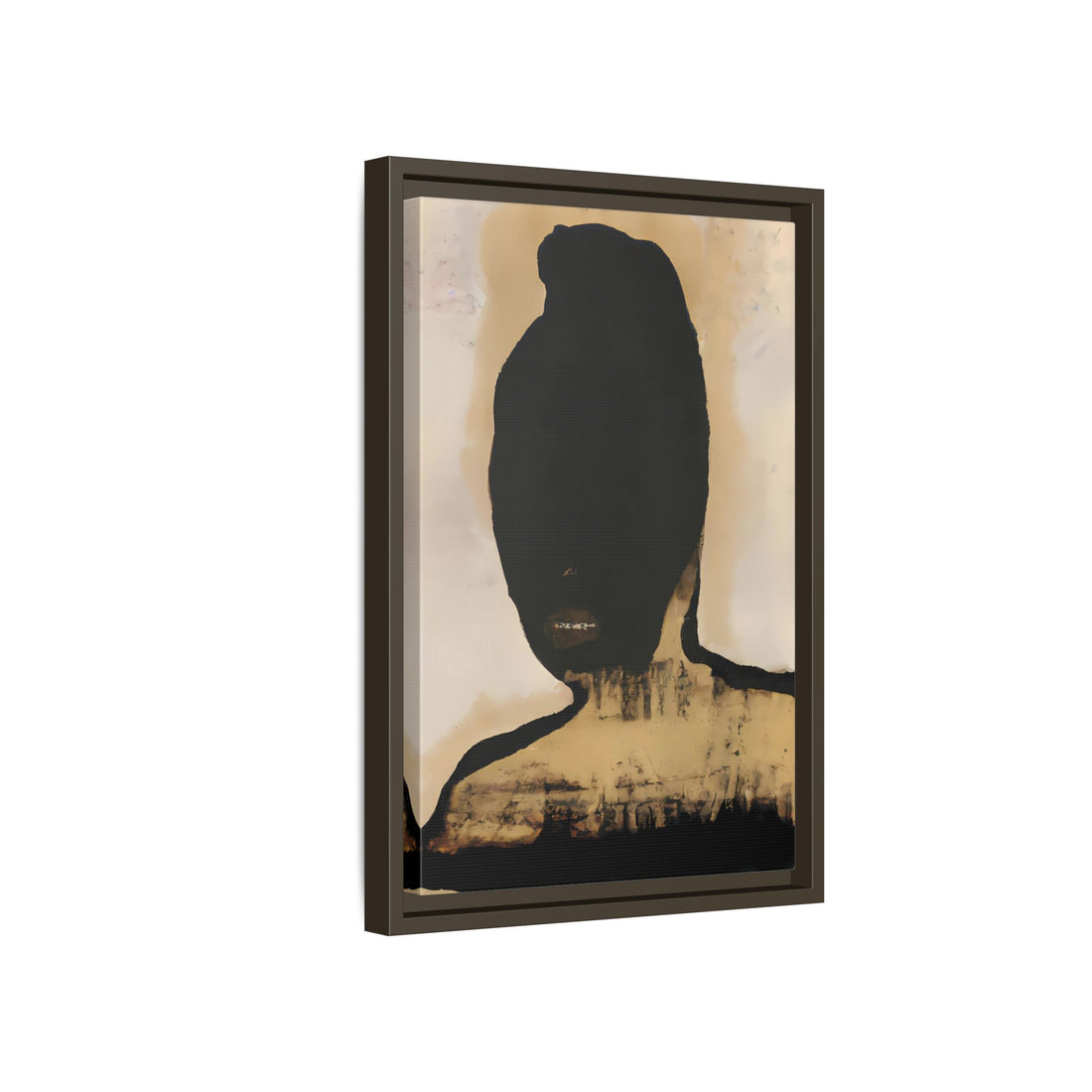 Study in Black, Fluid Series | Framed Canvas Wall Art