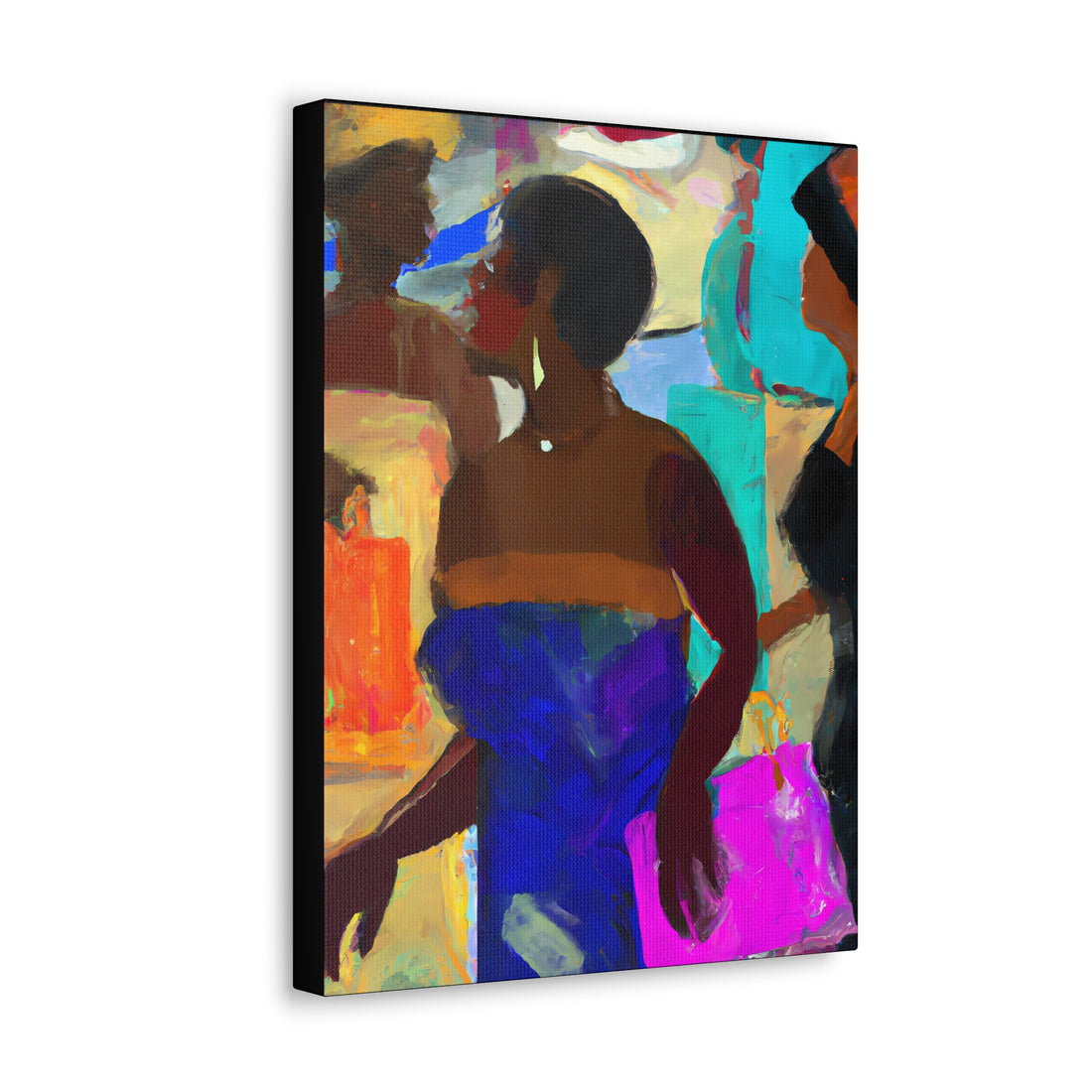 Lady in Blue, Shopping Lifestyle Series | Canvas Wall Art