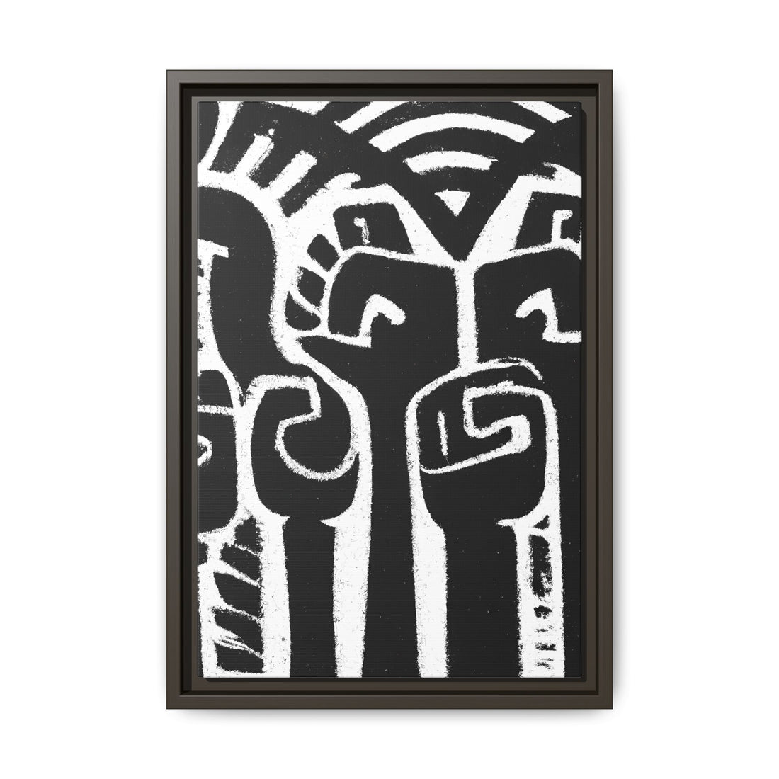Hands Up 4, Abstract Series | Framed Canvas Wall Art