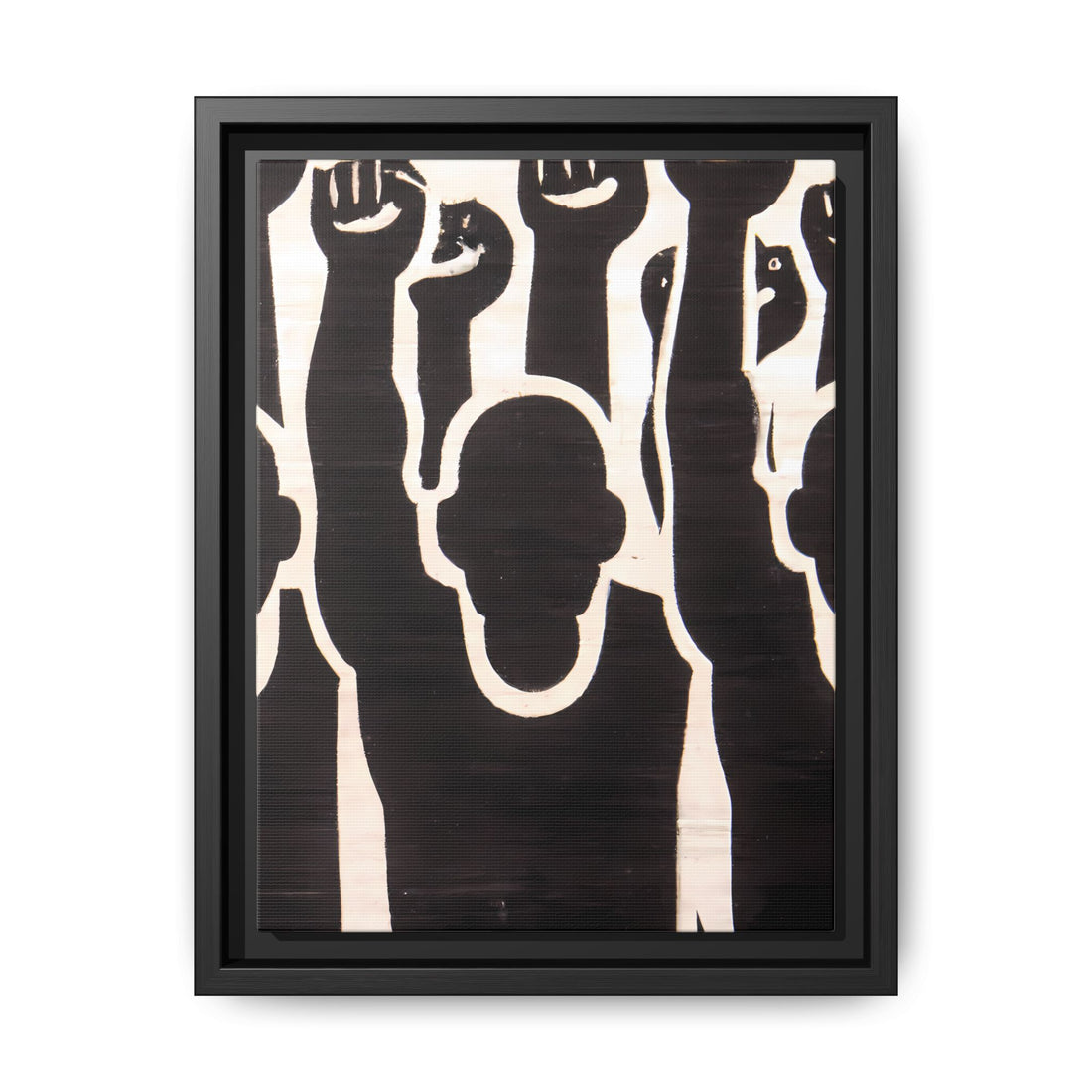 Hands Up 2, Abstract Series | Framed Canvas Wall Art