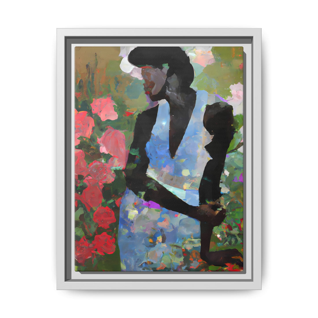 Portraiture, Garden Series | Framed Canvas Wall Art