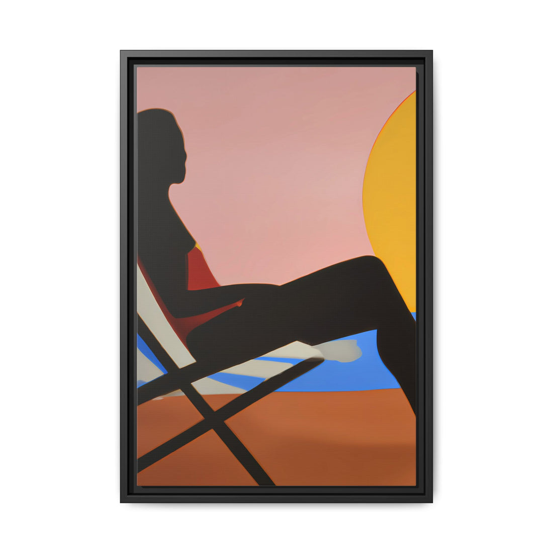 Unbothered, Fluid Series | Framed Canvas Wall Art
