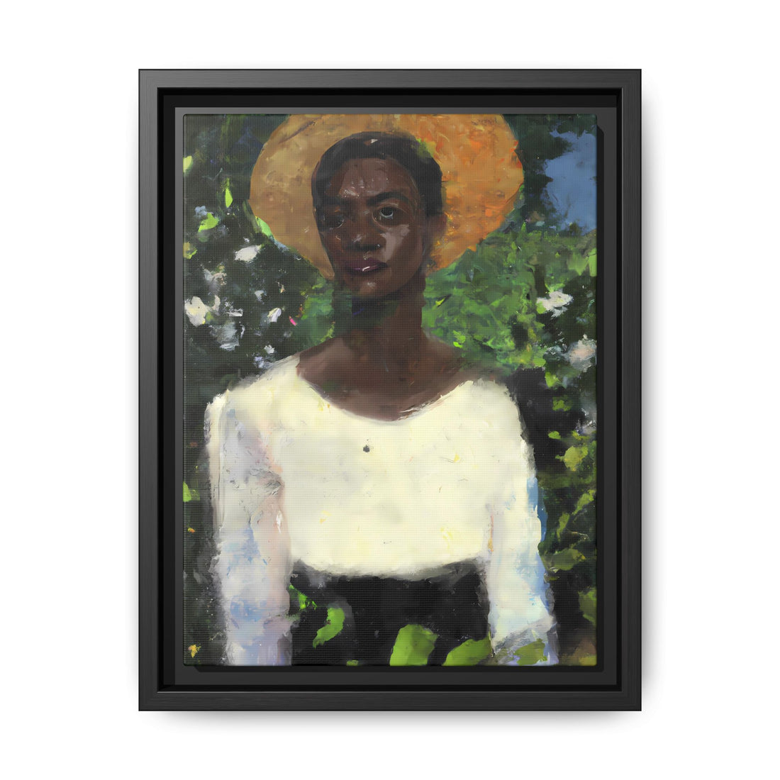 Lady 2, Cottage Series | Framed Canvas Art