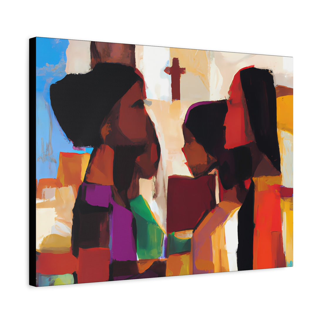 Stained Glass 2, Over the Sofa | Horizontal CANVAS Art