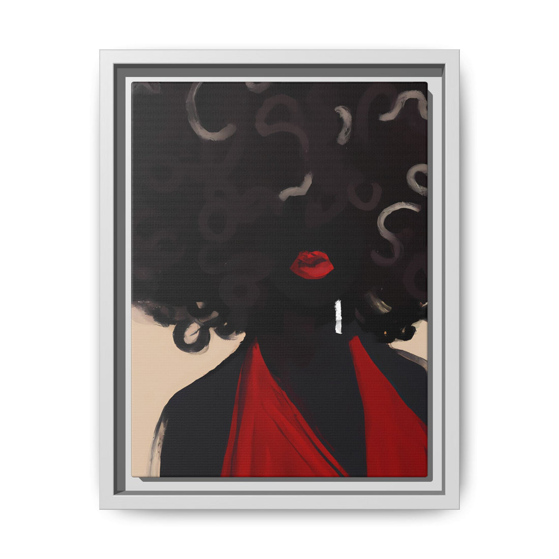 Afro Diva, Black Beauty Series | Framed Canvas Wall Art
