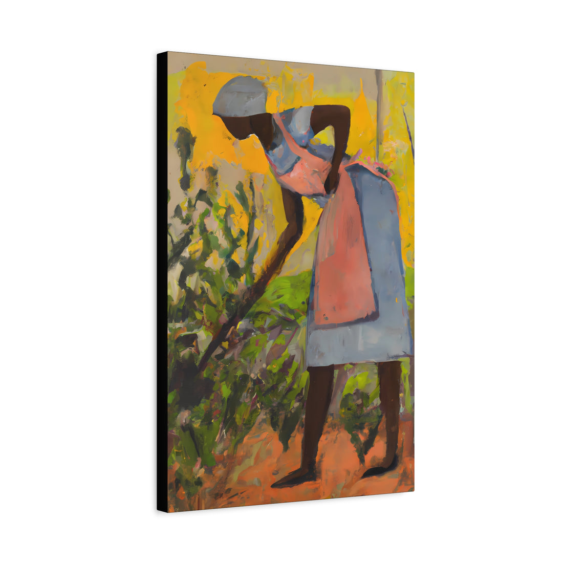 Hoeing, Land Series | Canvas Wall Art