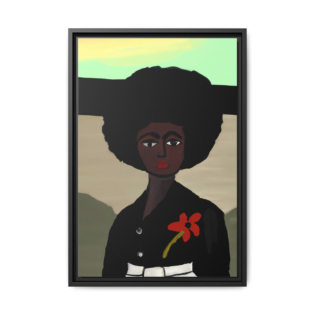 Jo, Folk Series | Framed Canvas Wall Art