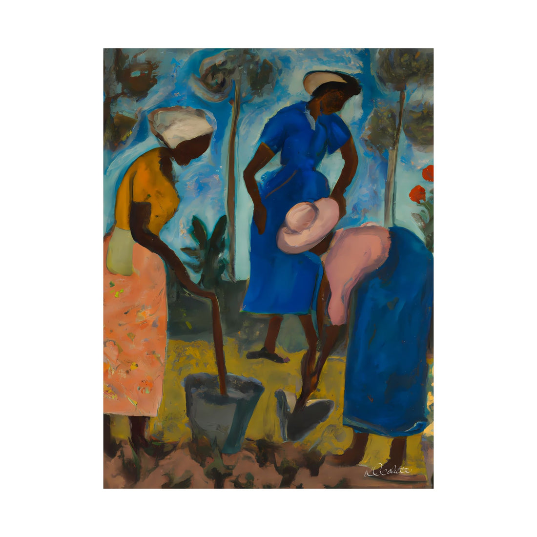 LADY IN YELLOW | Signed Giclée Art Print