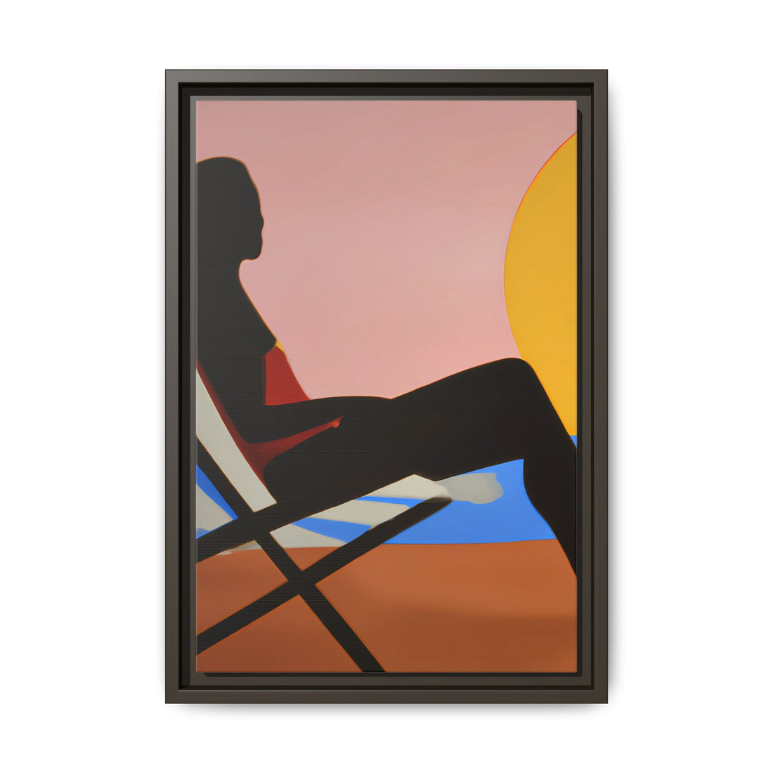 Unbothered, Fluid Series | Framed Canvas Wall Art