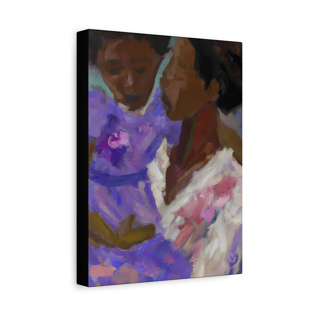 Lavender Mother, Canvas Wall Art Daughter Series