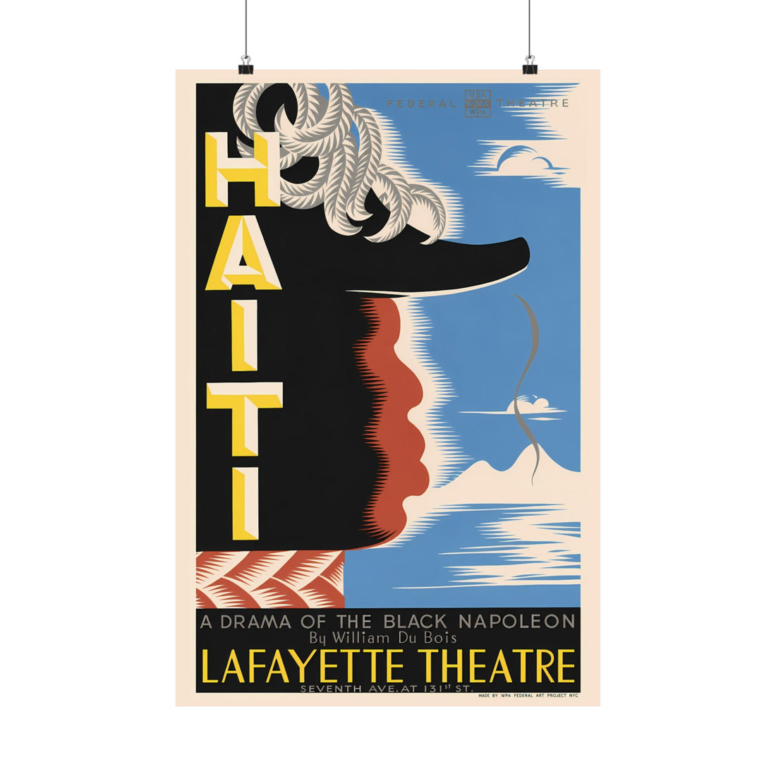 HAITI Vintage Print, Restored Art Poster