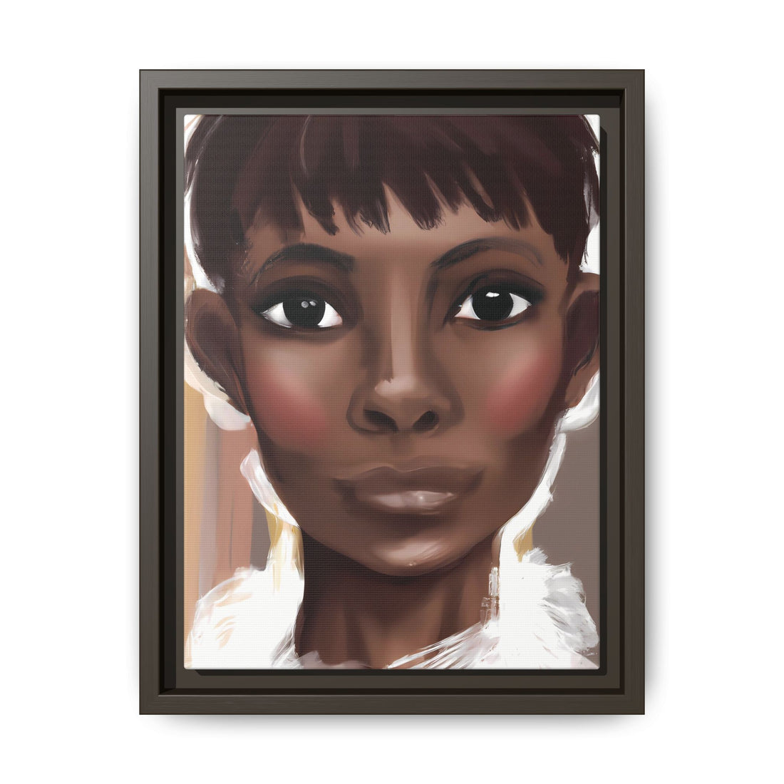 Pixie Diva, Black Beauty Series | Framed Canvas Wall Art