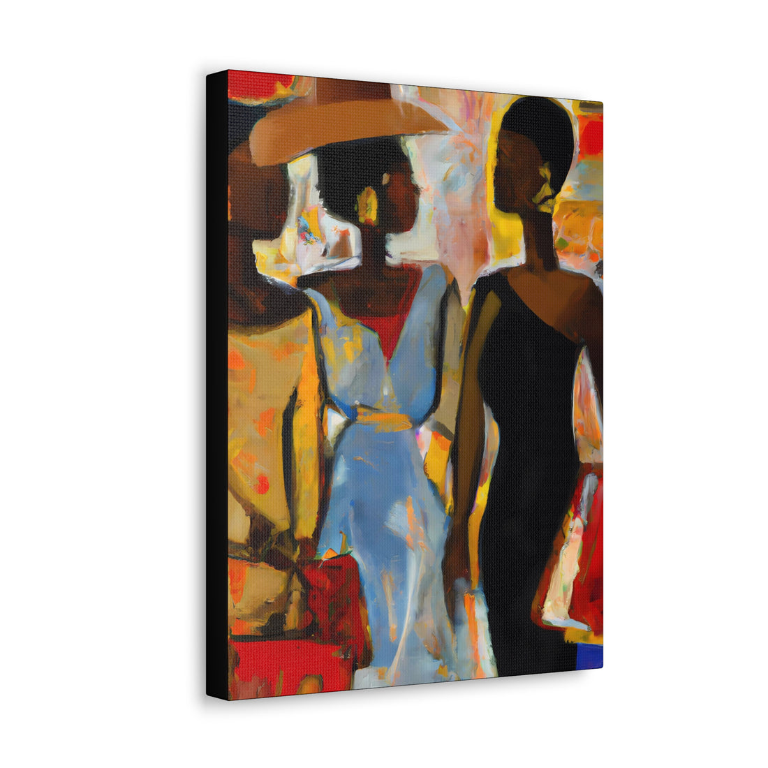 Lady in Black, Shopping Lifestyle Series | Canvas Wall Art