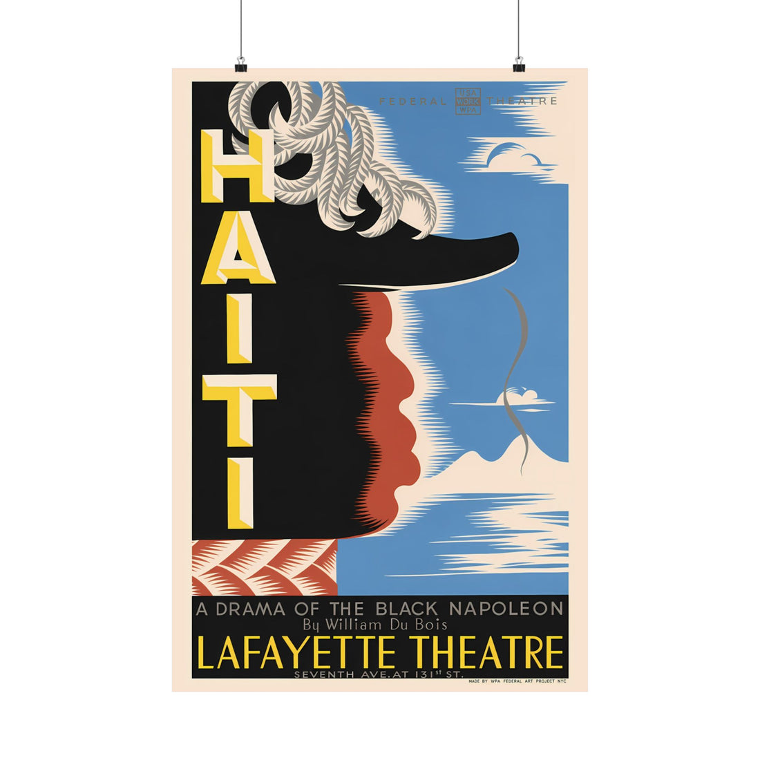 HAITI Vintage Print, Restored Art Poster