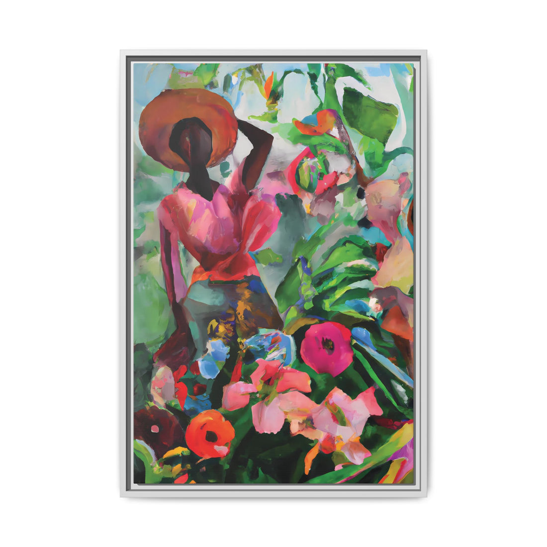 Wild Flowers, Garden Series | Framed Canvas Wall Artt
