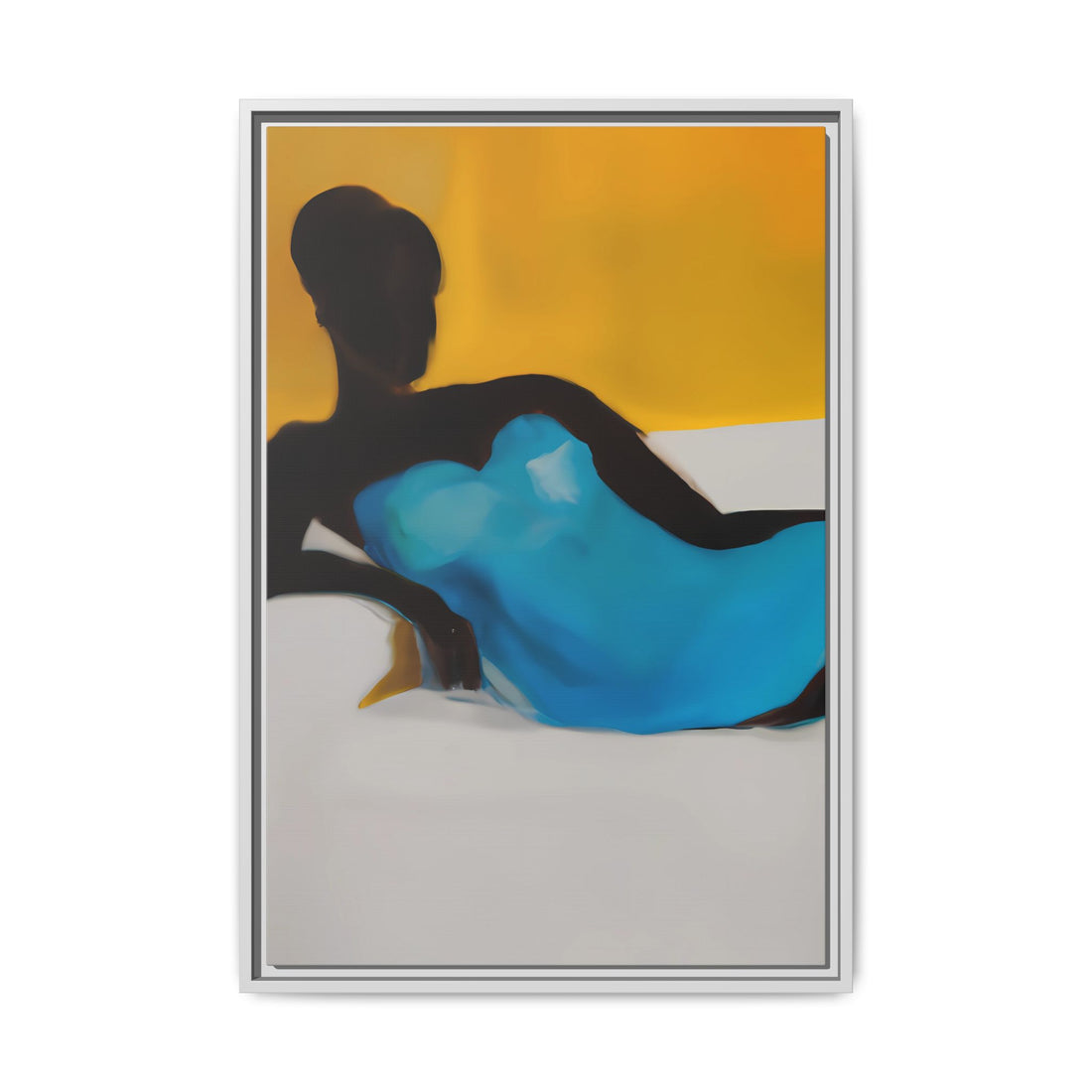 Loved, Fluid Series | Framed Canvas Wall Art
