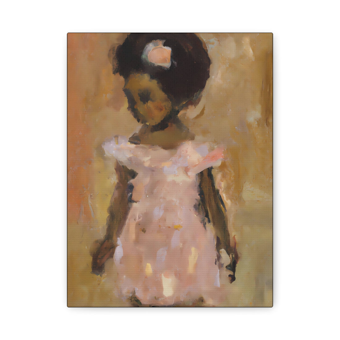 Girl in Peach 1, Daughter Series, CANVAS Wall Art