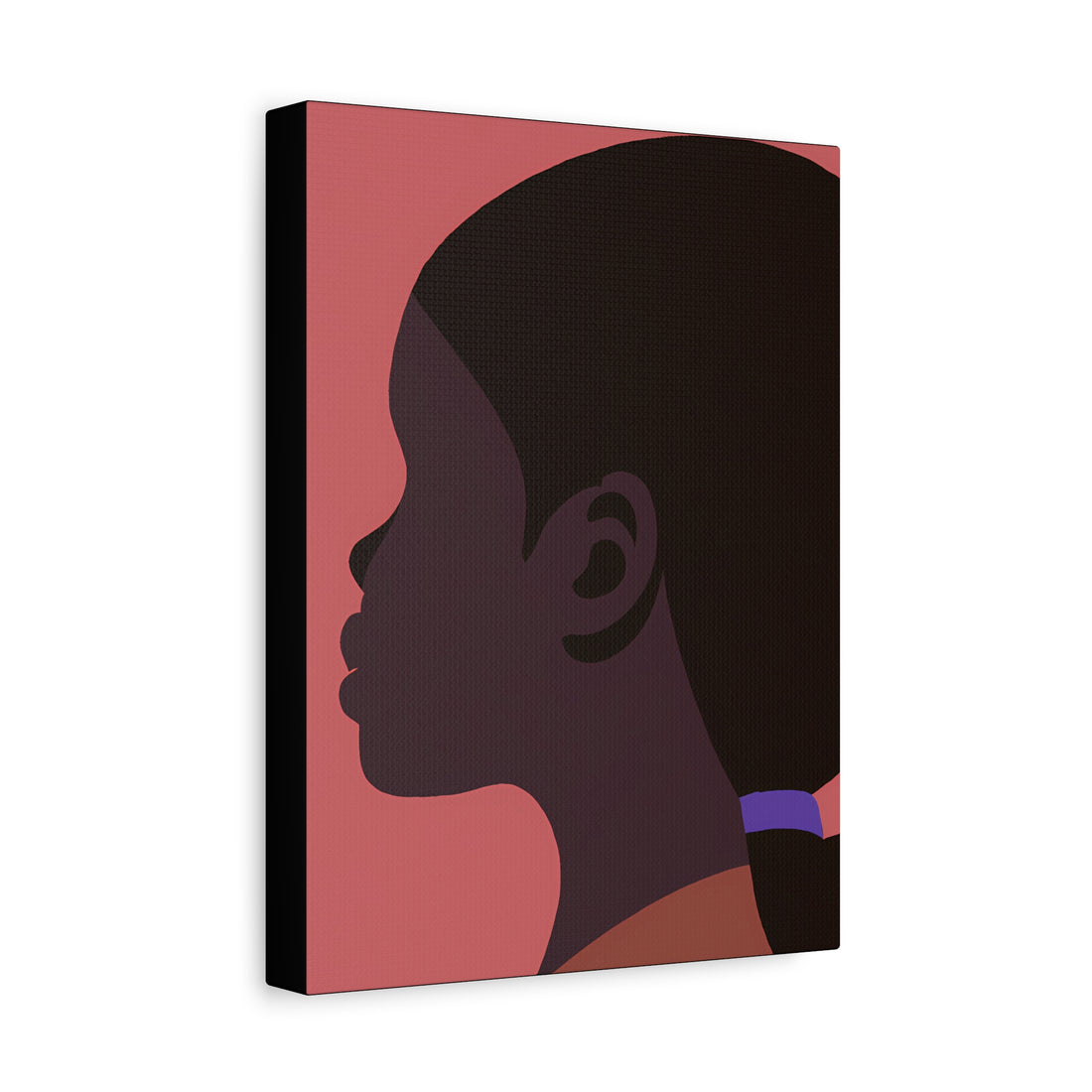The Pony Tail, Black Hair Art Series | Canvas Wall art