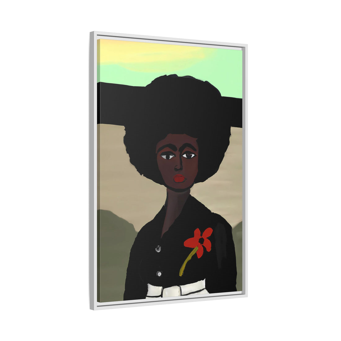 Jo, Folk Series | Framed Canvas Wall Art