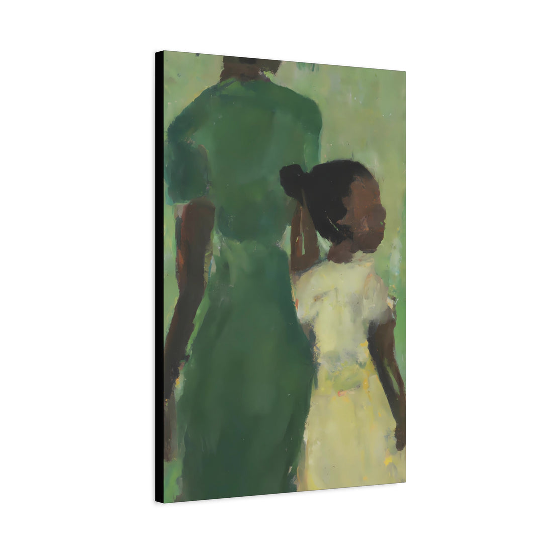 Green Mother, Daughter Series, CANVAS Wall Art