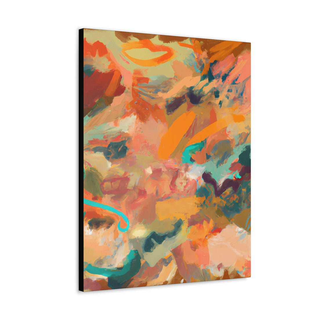 Orange Halo Abstract Series, CANVAS Wall Art