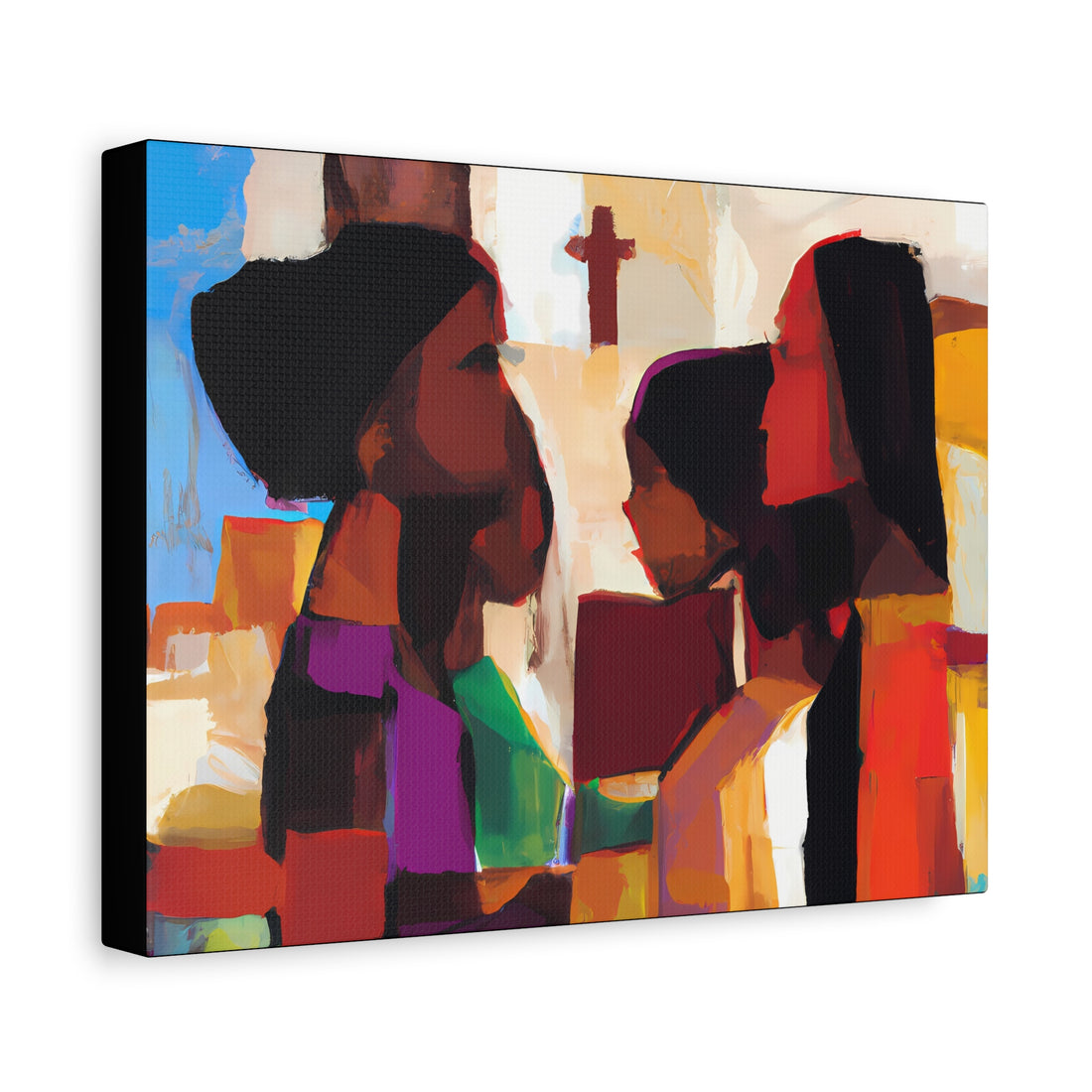 Stained Glass 2, Over the Sofa | Horizontal CANVAS Art