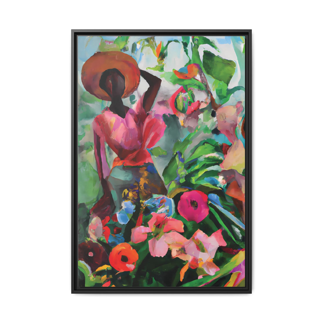 Wild Flowers, Garden Series | Framed Canvas Wall Artt