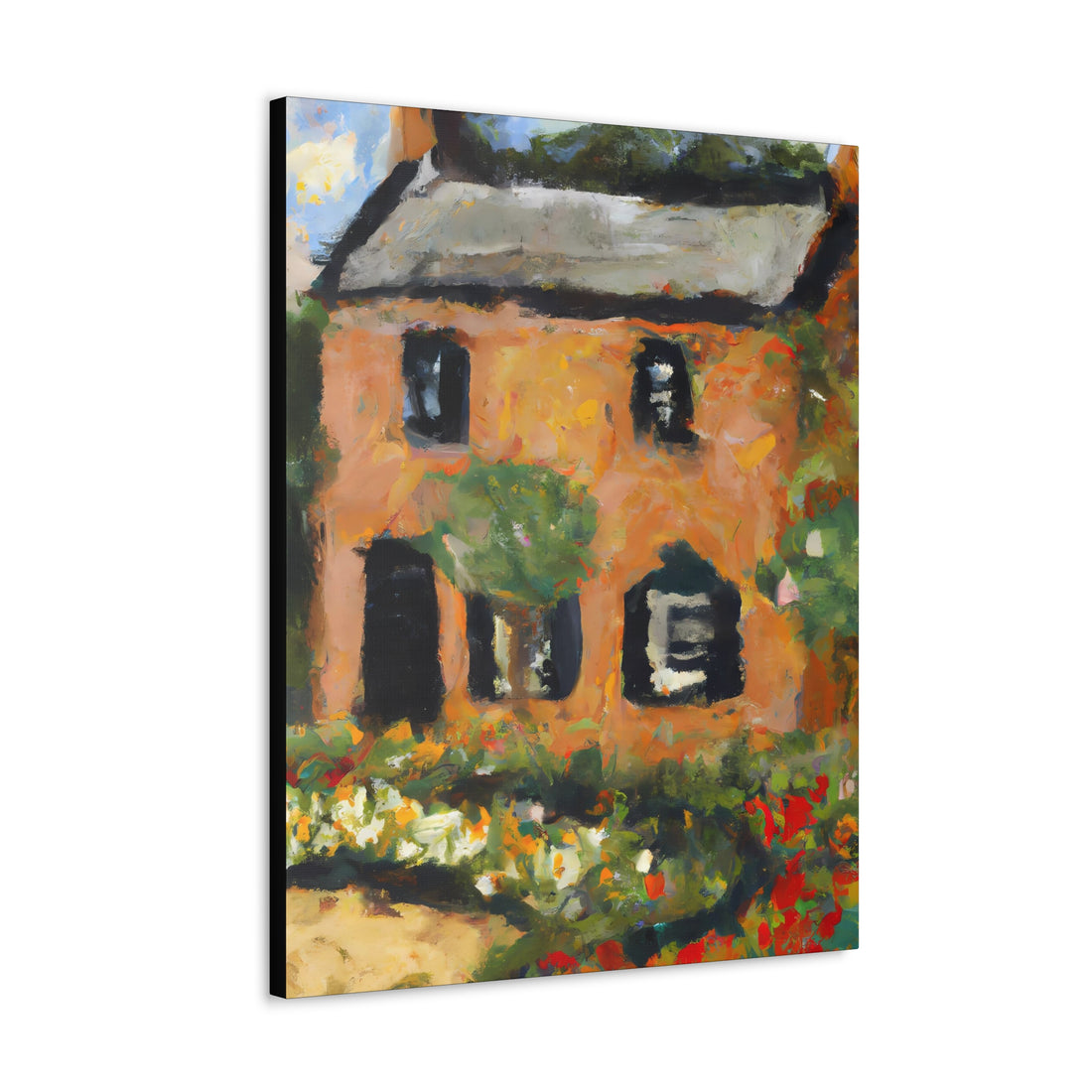 Brick Garden Cottage Series, CANVAS wall art