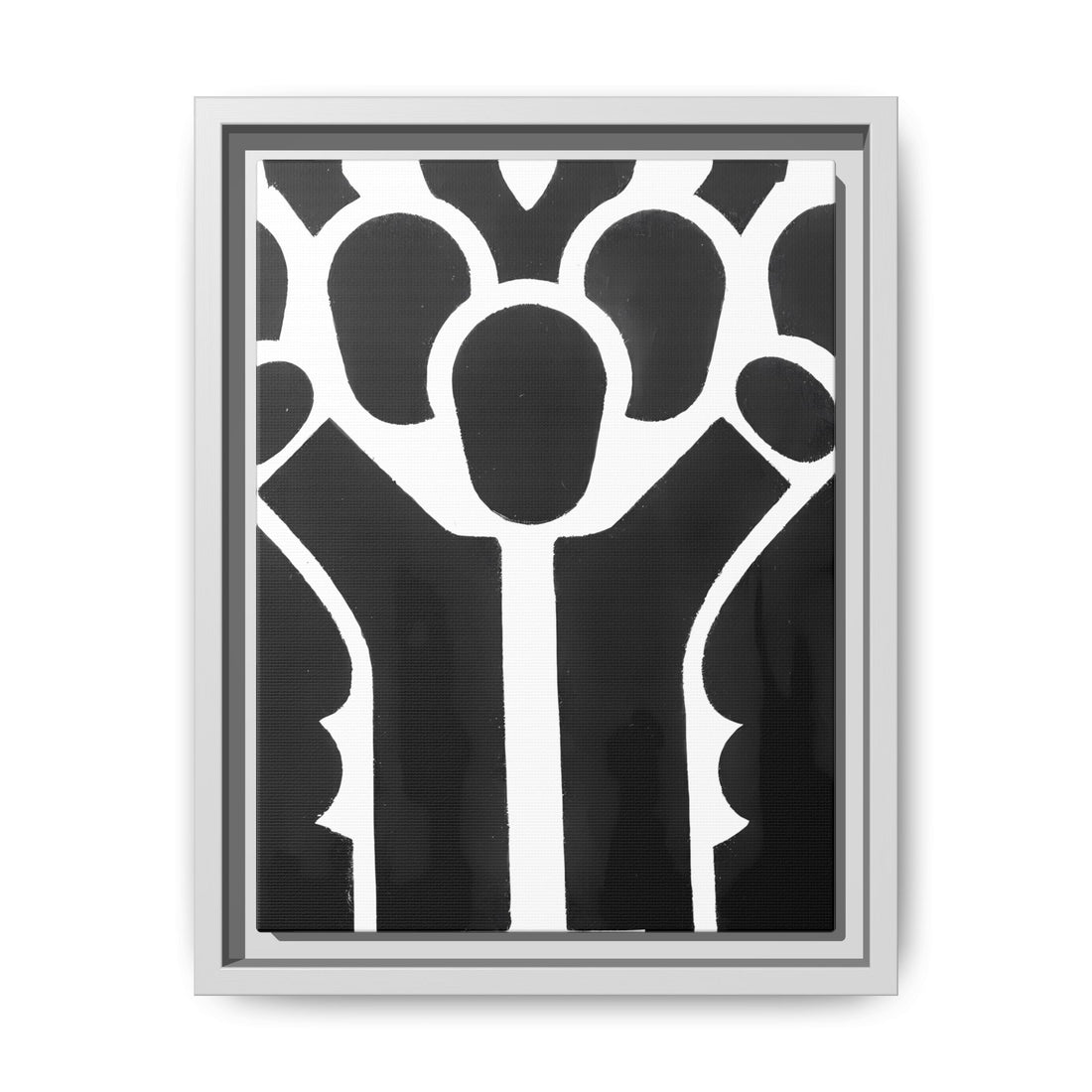 Hands Up, Fluid Series | Framed Canvas Wall Art