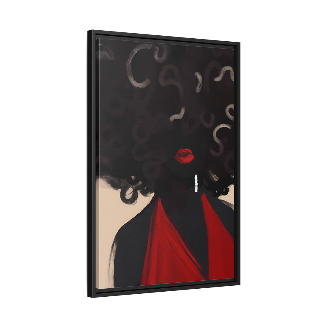 Afro Diva, Black Beauty Series | Framed Canvas Wall Art