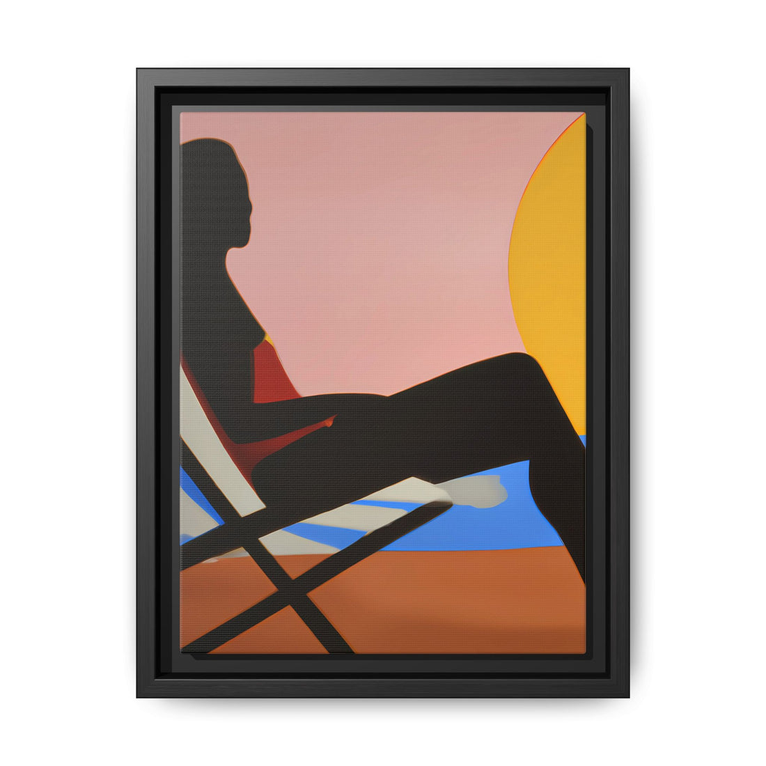 Unbothered, Fluid Series | Framed Canvas Wall Art