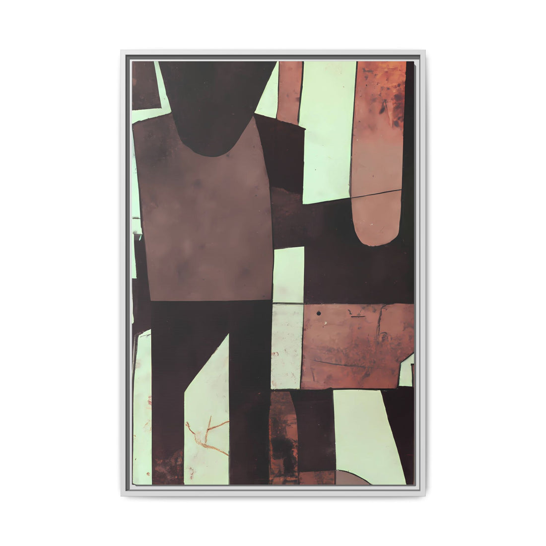 Partnership, Fluid Series | Framed Canvas Wall Art