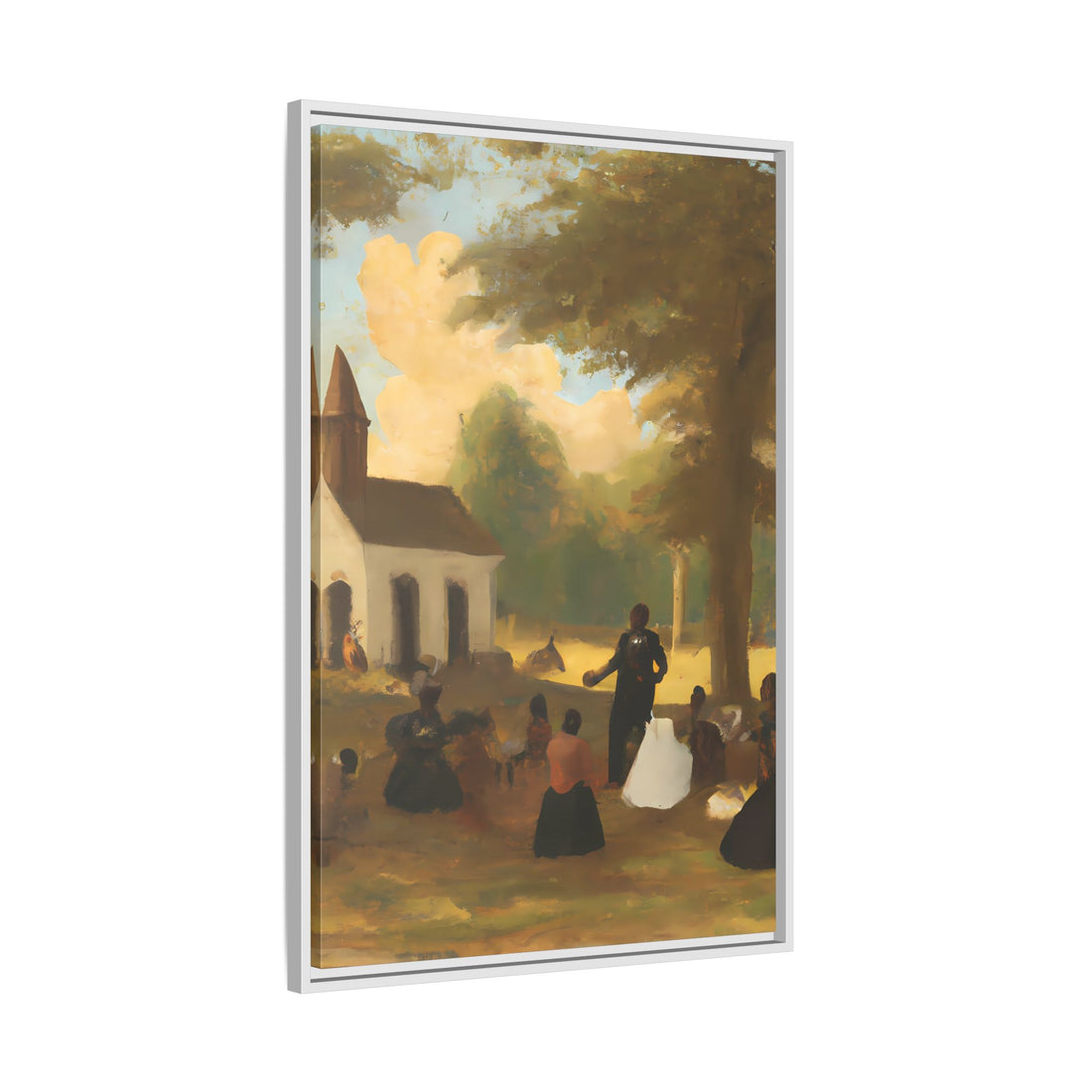The Gathering, Vintage Series | Framed Canvas Wall Art
