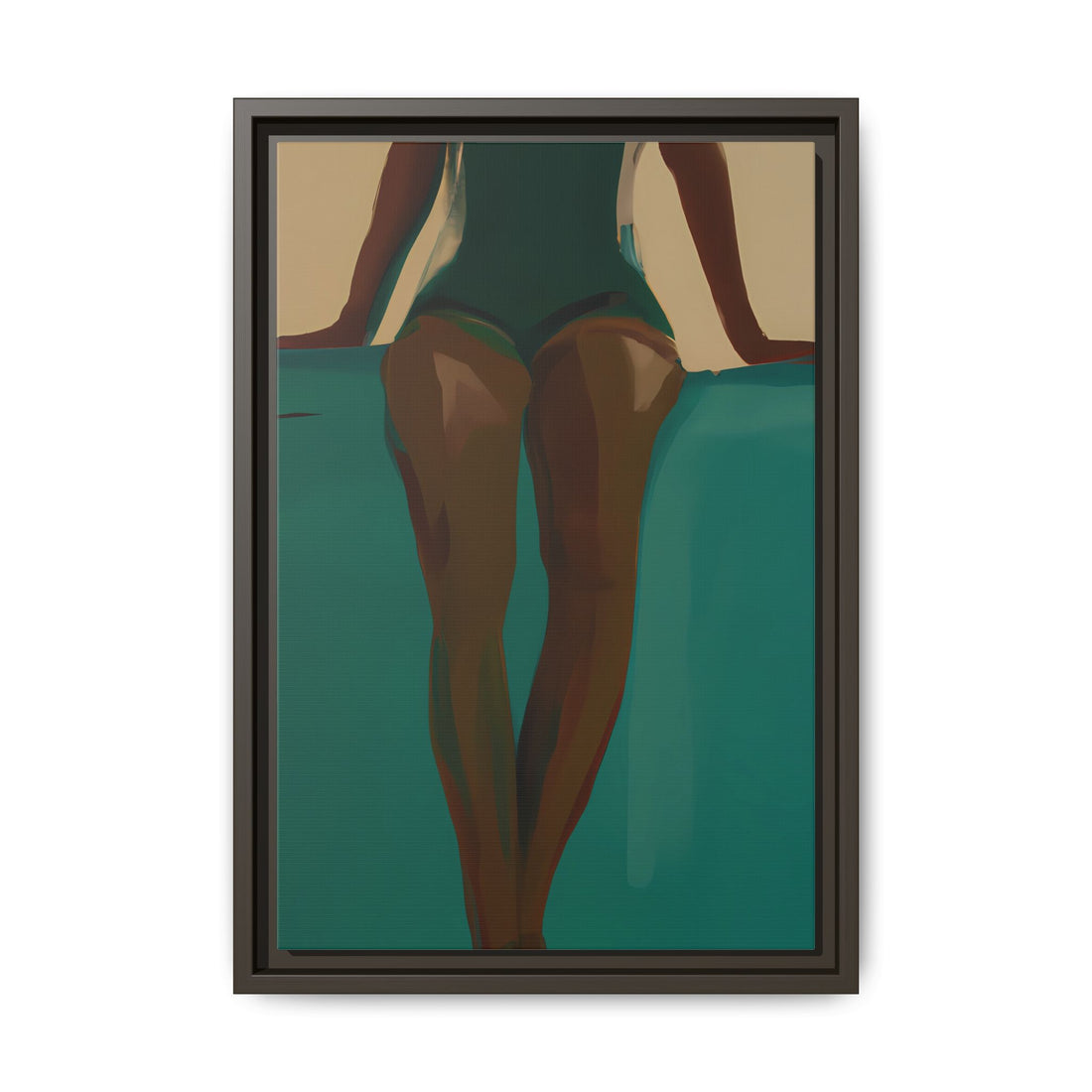 Relaxed, Fluid Series | Framed Canvas Wall Art