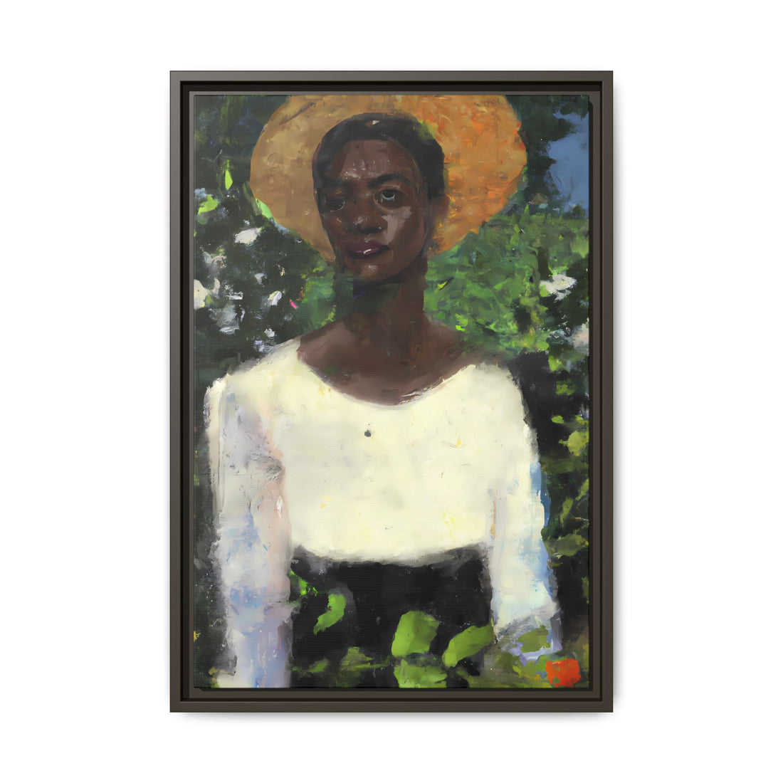 Lady 2, Cottage Series | Framed Canvas Art