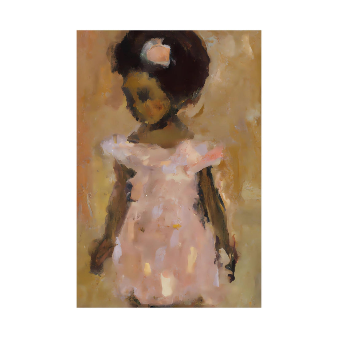 Girl in Peach, Daughter Series | Poster Print