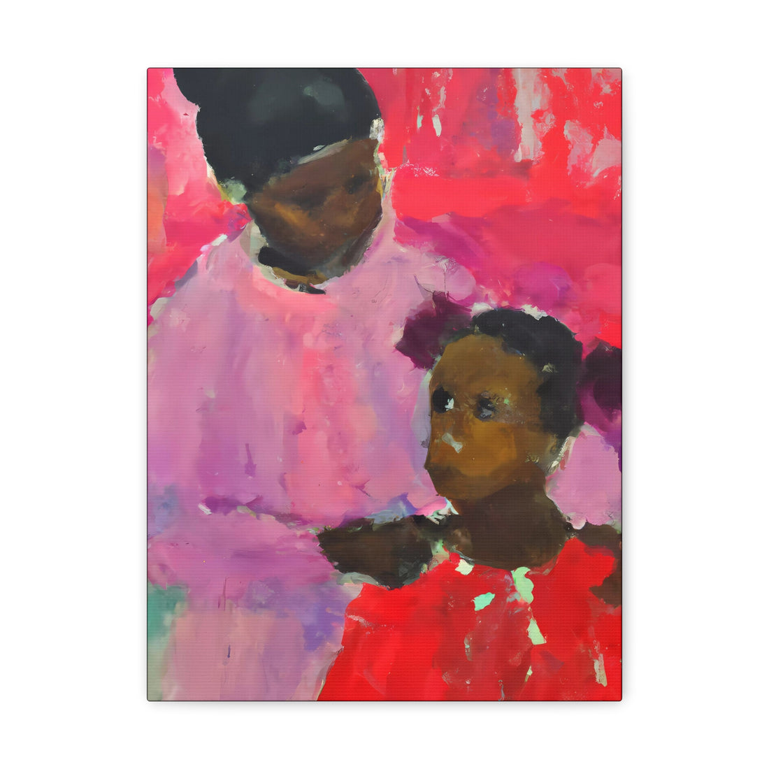 Magenta Mother, Daughter Series | Canvas Gallery Wrap