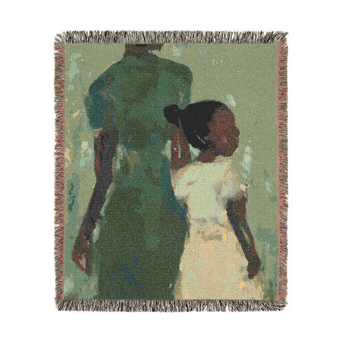 Green Mother, Artist Tapestry | Woven Blanket