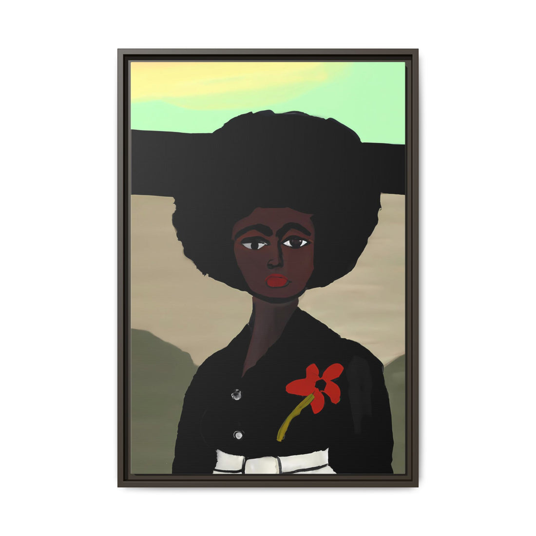 Jo, Folk Series | Framed Canvas Wall Art